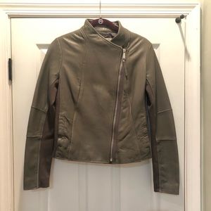 Michael Kors leather jacket taupe/grey
